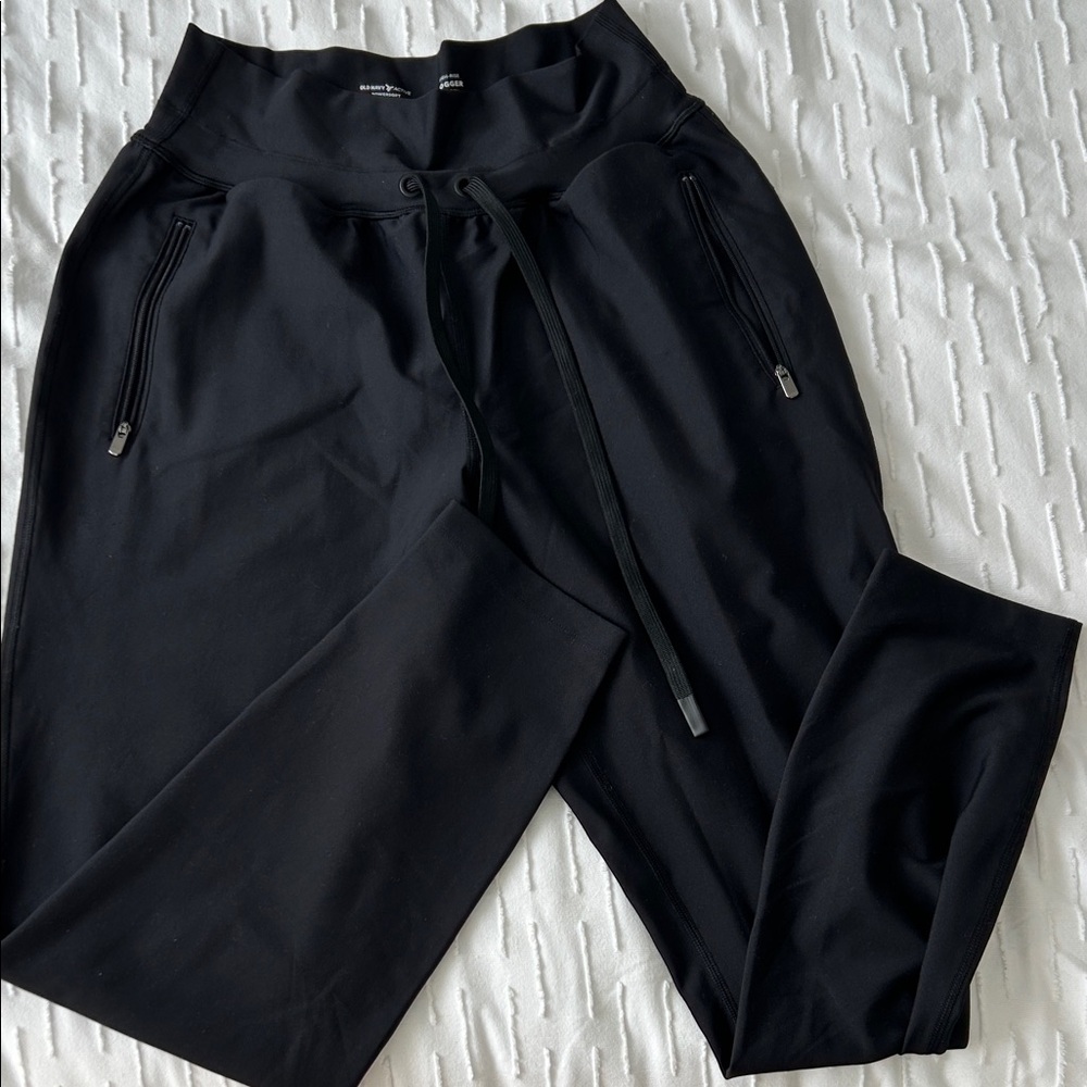 Old Navy Women's Black Joggers with Drawstring